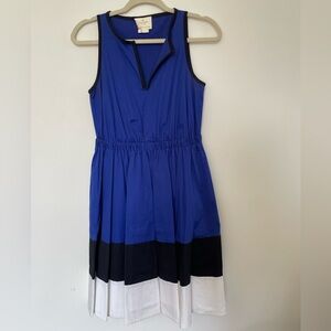 KATE SPADE Colorblock Dress Fit Flare Pockets Preppy Designer Women's Sz 4